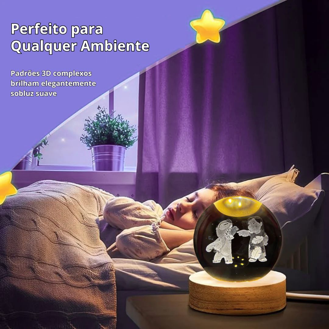 Luminária Cristal Ohana – Edição Stitch