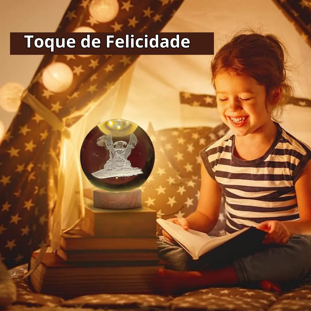 Luminária Cristal Ohana – Edição Stitch